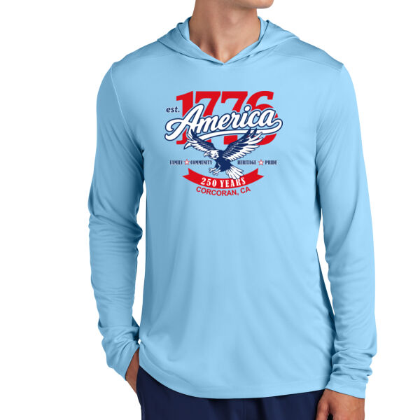1776 America - Corcoran  - Posi UV ® Pro Long Sleeve Hoodie Thumbnail