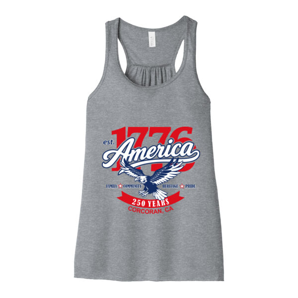 1776 America - Corcoran  - Women's Flowy Racerback Tank Thumbnail