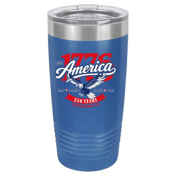 1776 America - Corcoran  - 20oz Ringneck Vacuum Insulated Tumbler w/Clear Lid Thumbnail